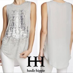 Haute Hippie Oversized Graphic T